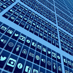 social media and trust for attorneys icons